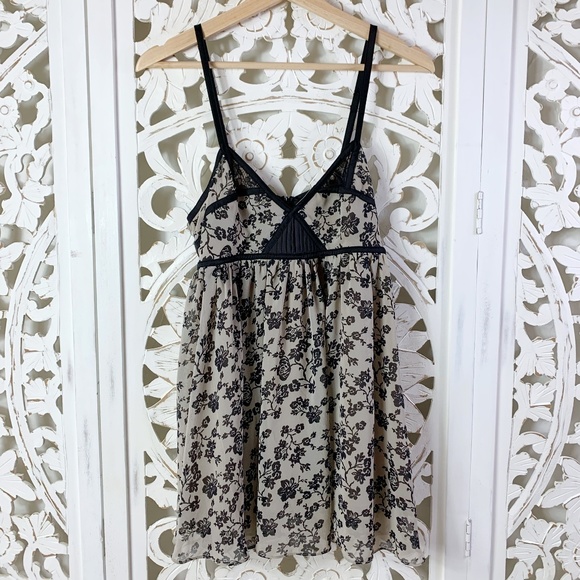 Line and Dot Dresses & Skirts - Line and dot Floral Sheer Babydoll Dress